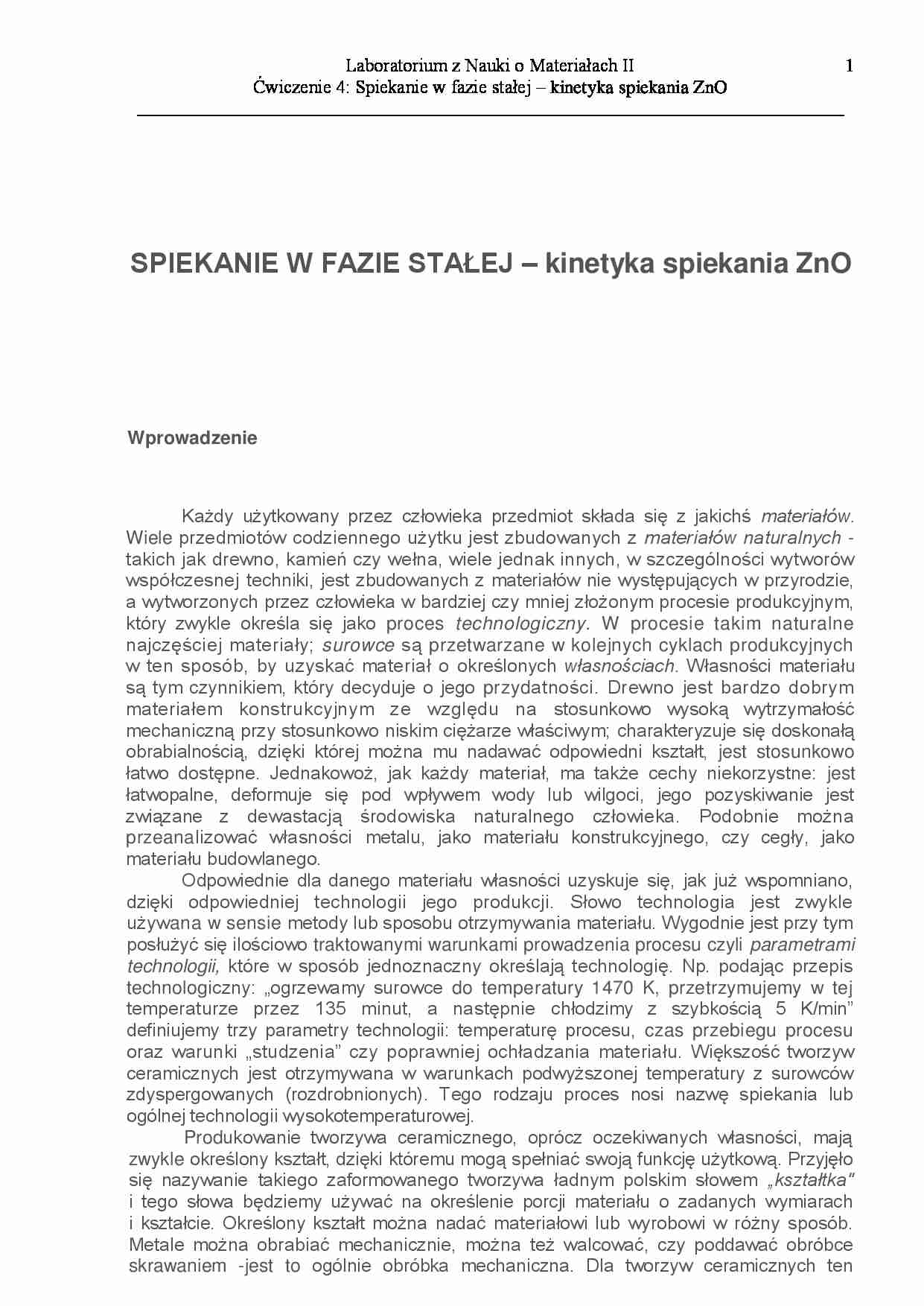 Spiekani w fazie stałej - omówienie - strona 1