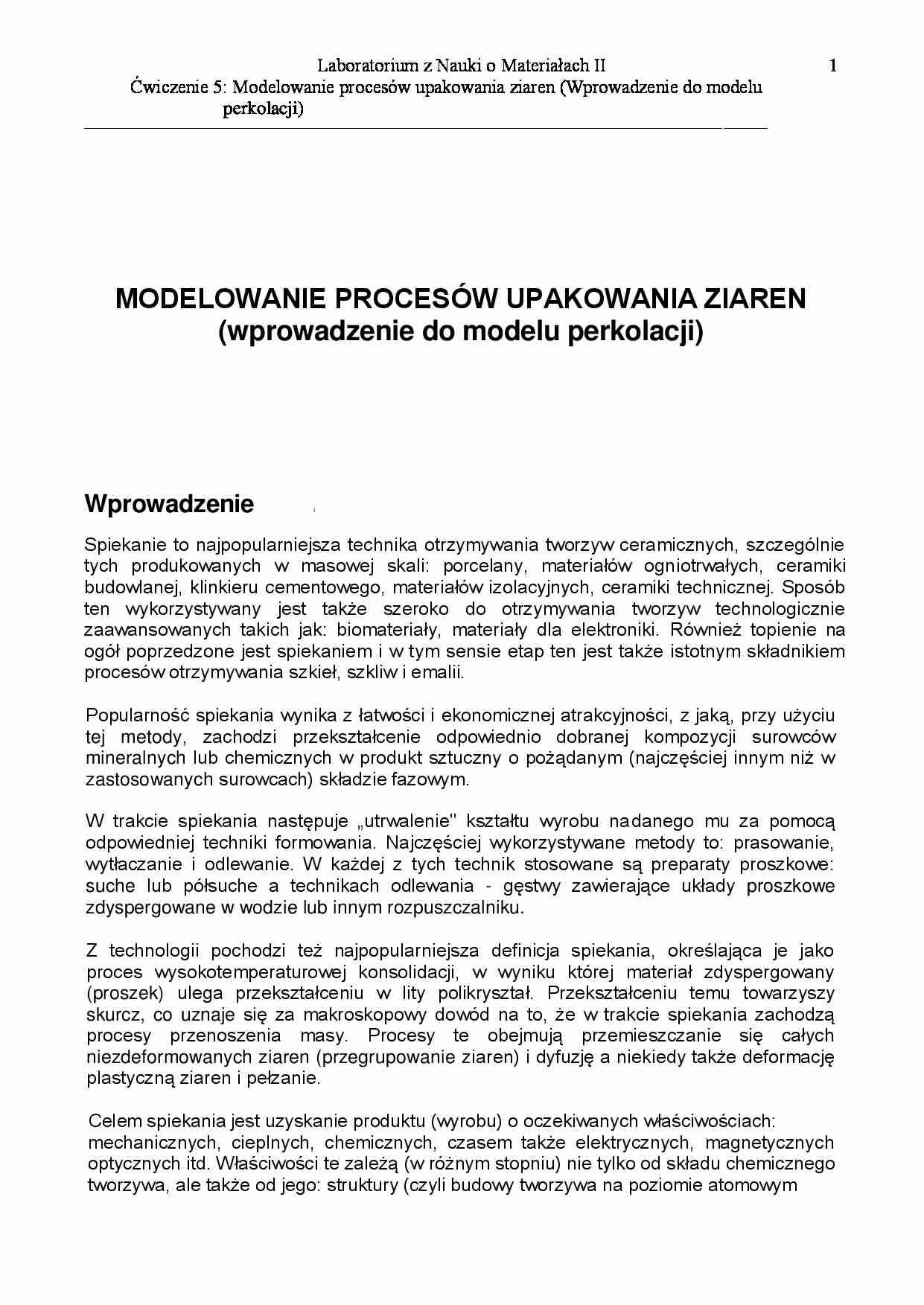 modelowanie procesów opakowania ziaren - omówienie - strona 1