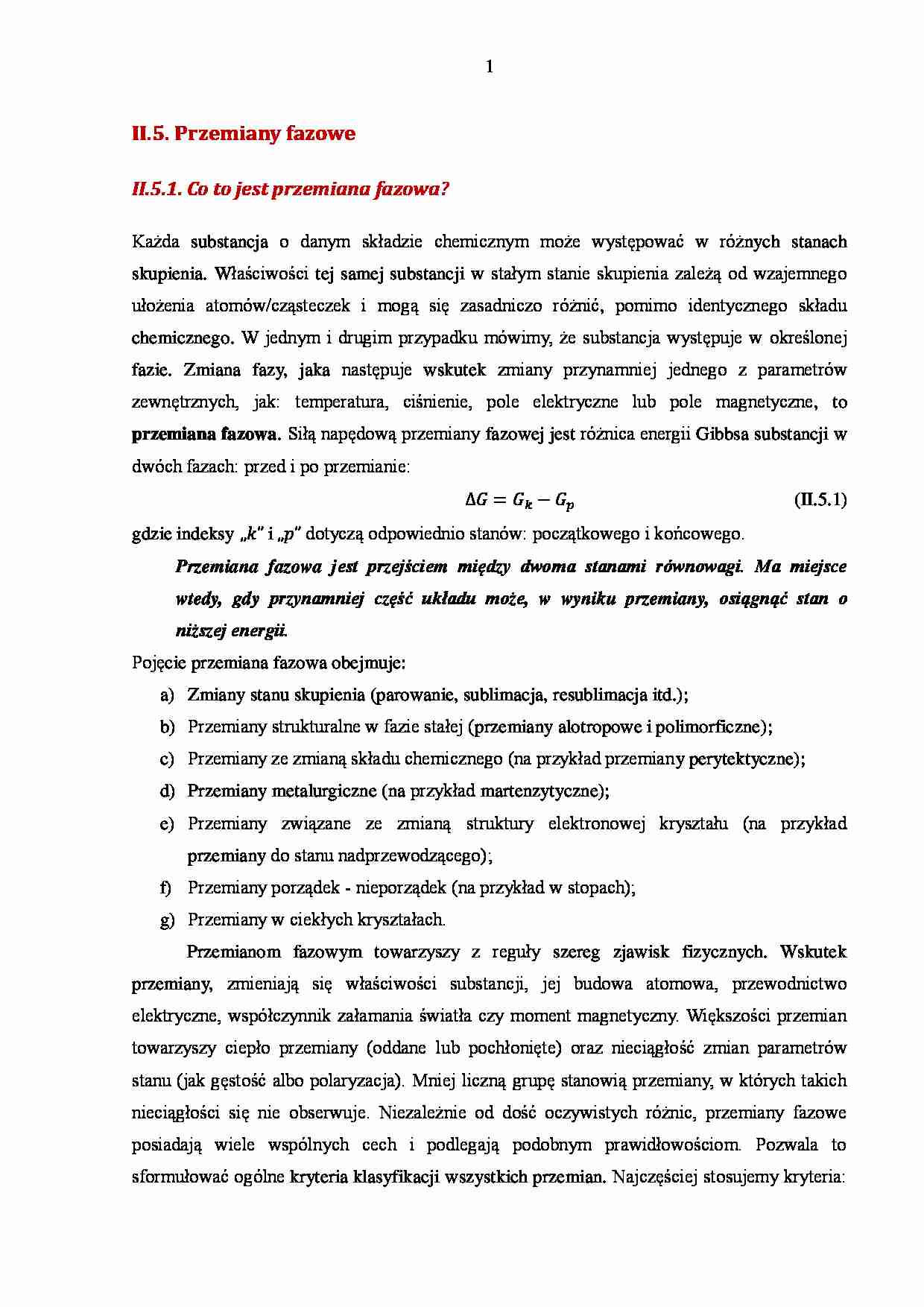 Przemiany fazowe - omówienie - strona 1