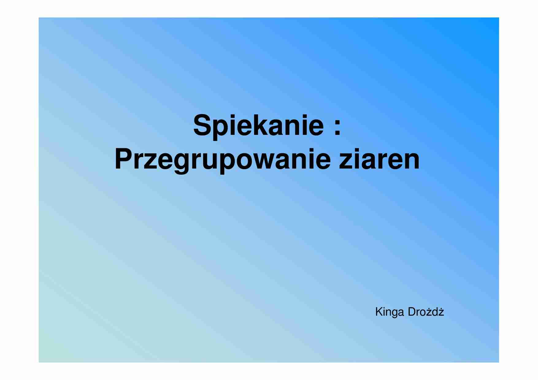 Przegrupowanie ziareń - omówienie - strona 1
