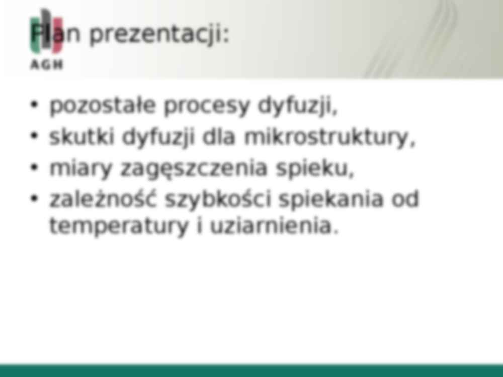 Transport masy w spiekaniu - prezentacja - strona 2