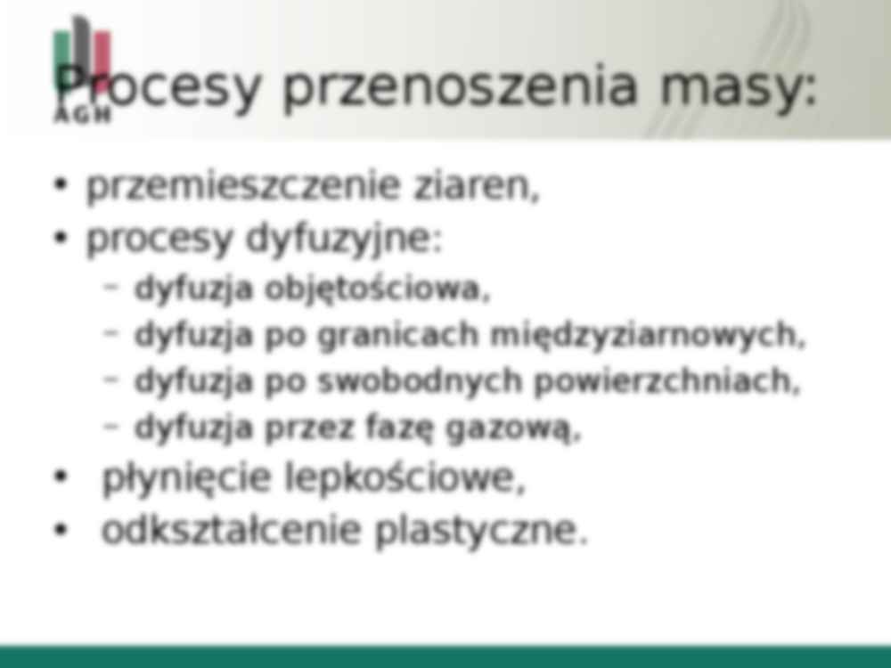 Transport masy w spiekaniu - prezentacja - strona 3