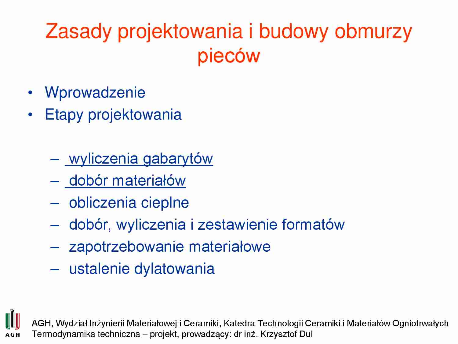 Zasady  projektowania - omówienie - strona 1