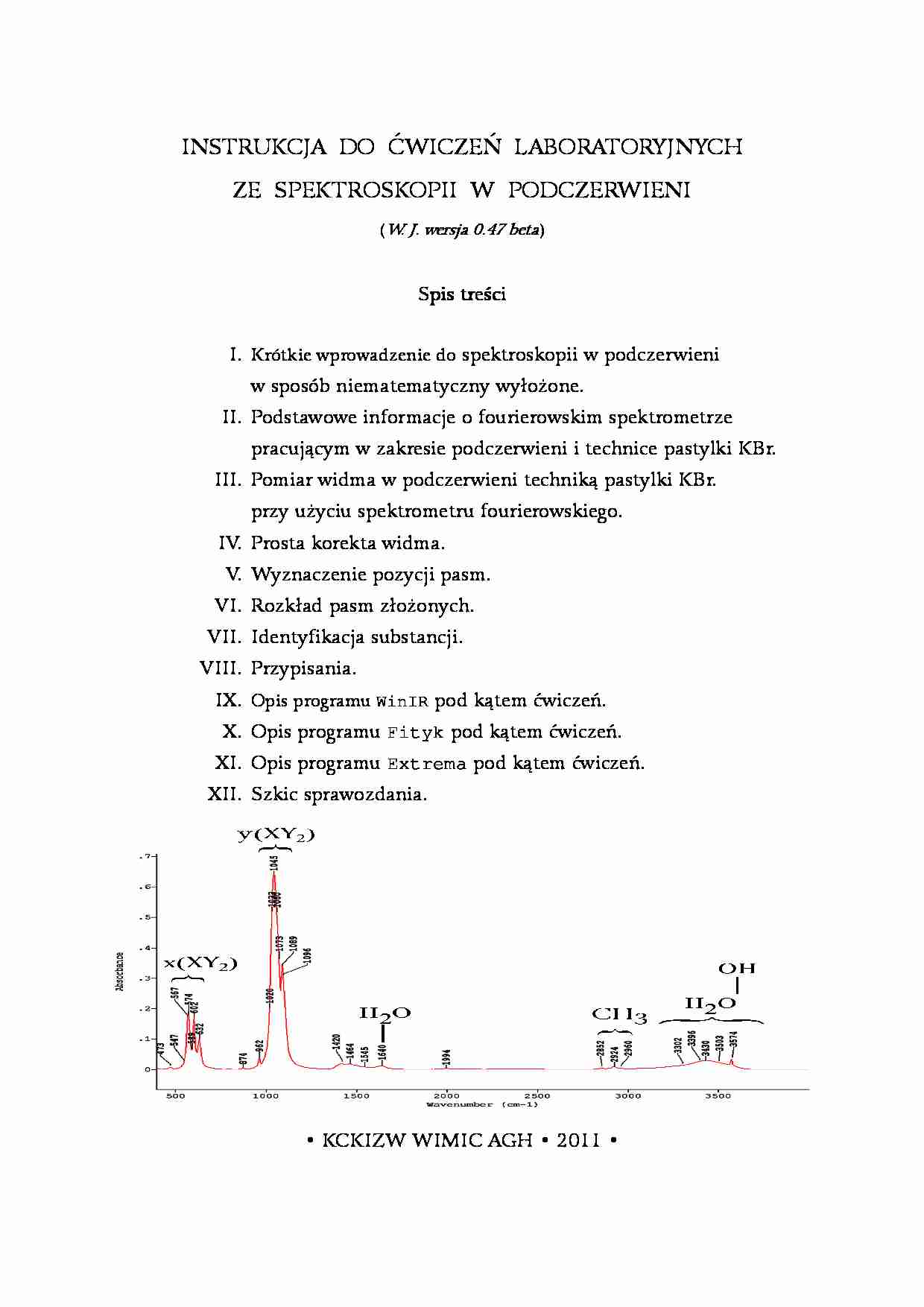 Spektroskopia w podczerwieni - omówienie - strona 1