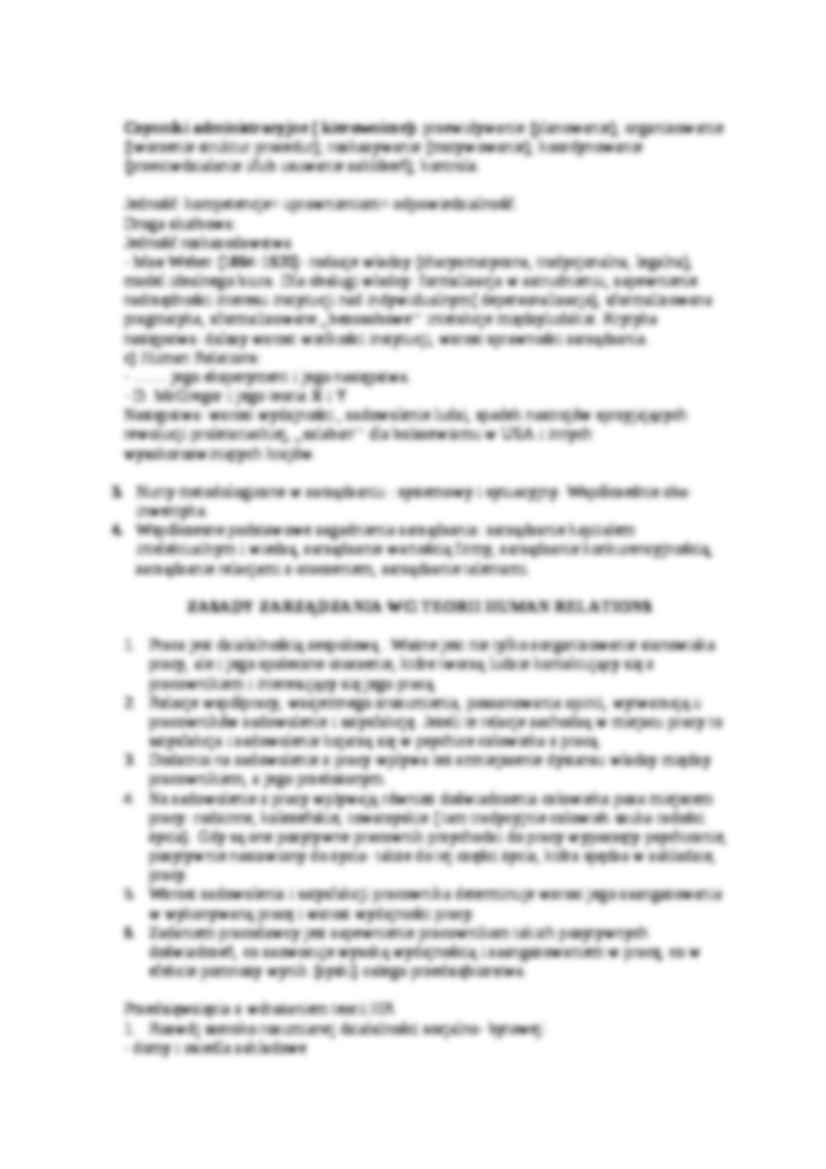 Podstawy zarządzania - omówienie - strona 2