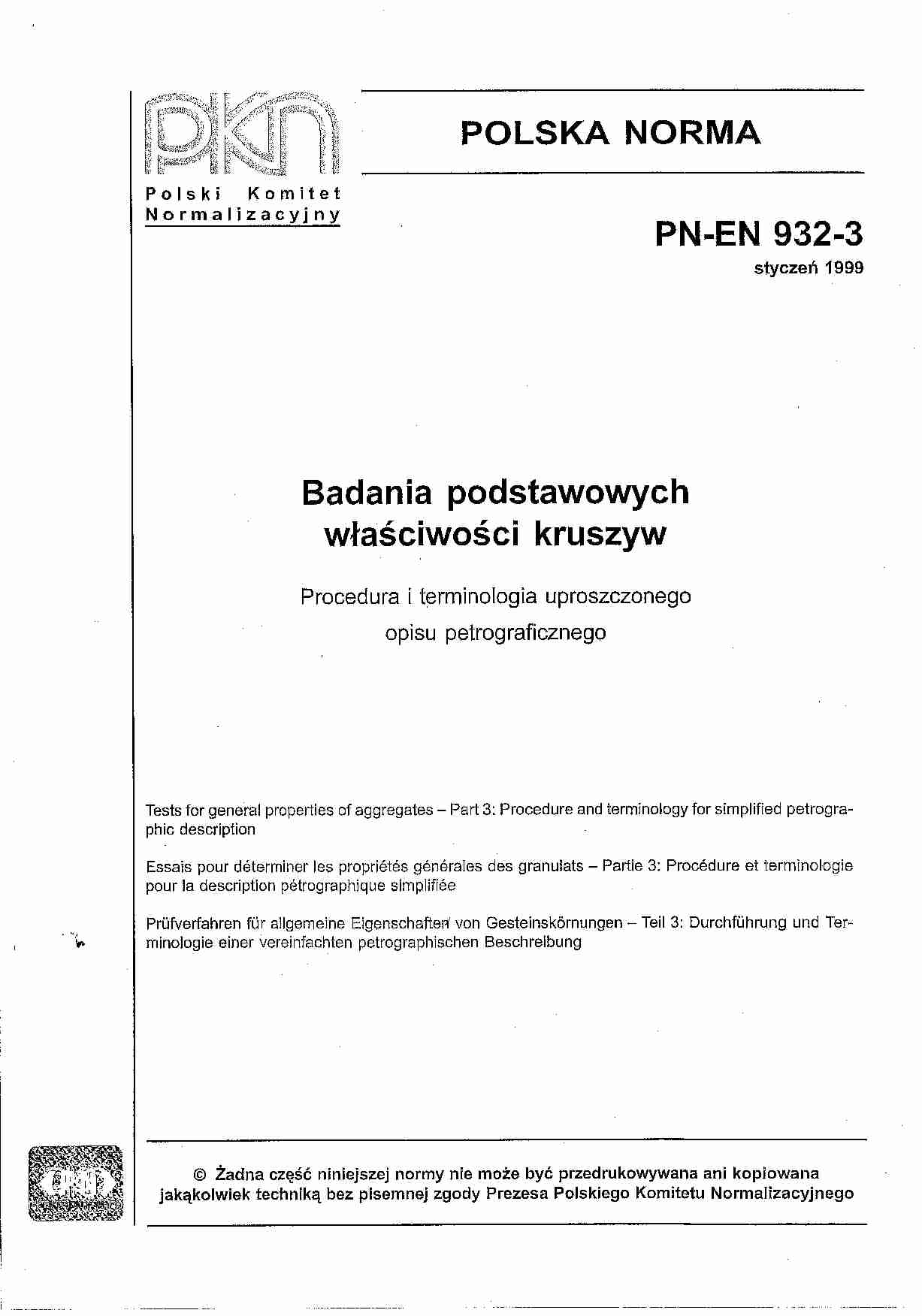Badania podstawowych właściwości kruszyw - strona 1