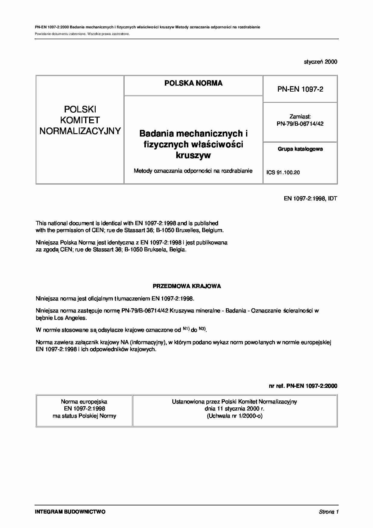 Badania mechanicznych i fizycznych właściwości kruszyw - wykład - strona 1