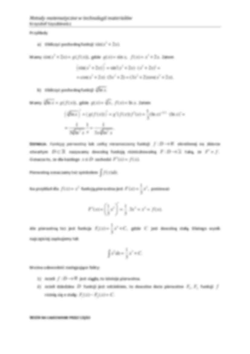 Metody matematyczne w technologii materiałów - ćwiczenia 1 - strona 2