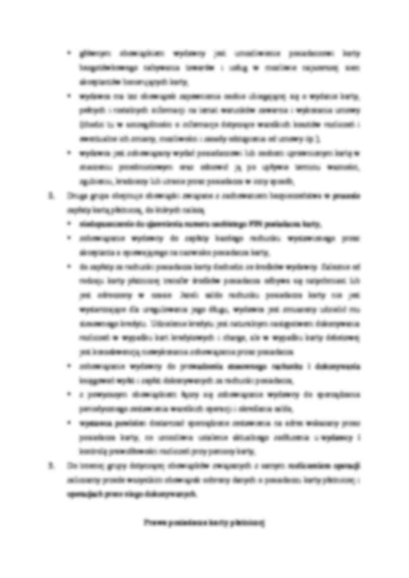 Prawa wydawcy kart płatniczych - wykład - strona 2