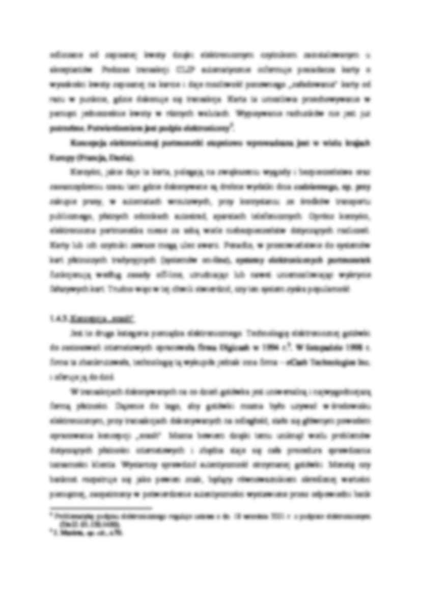 Instrumenty pieniądza elektronicznego - wykład - strona 2