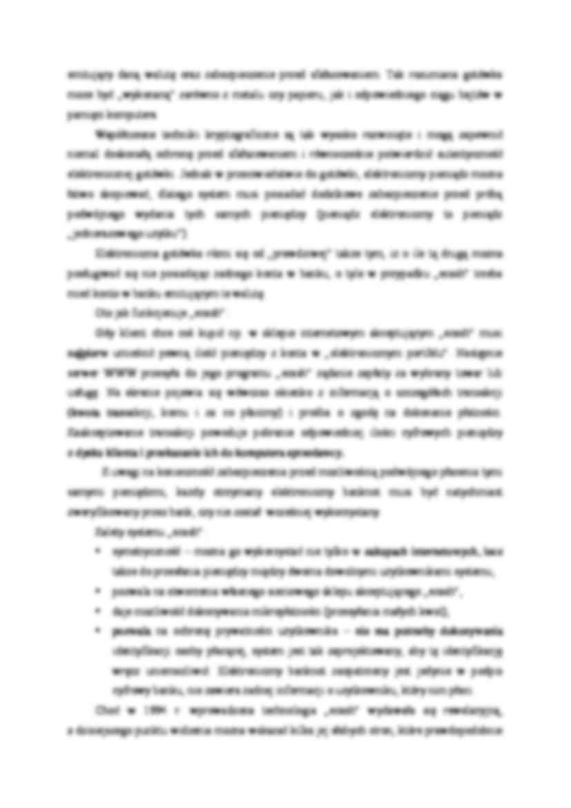 Instrumenty pieniądza elektronicznego - wykład - strona 3