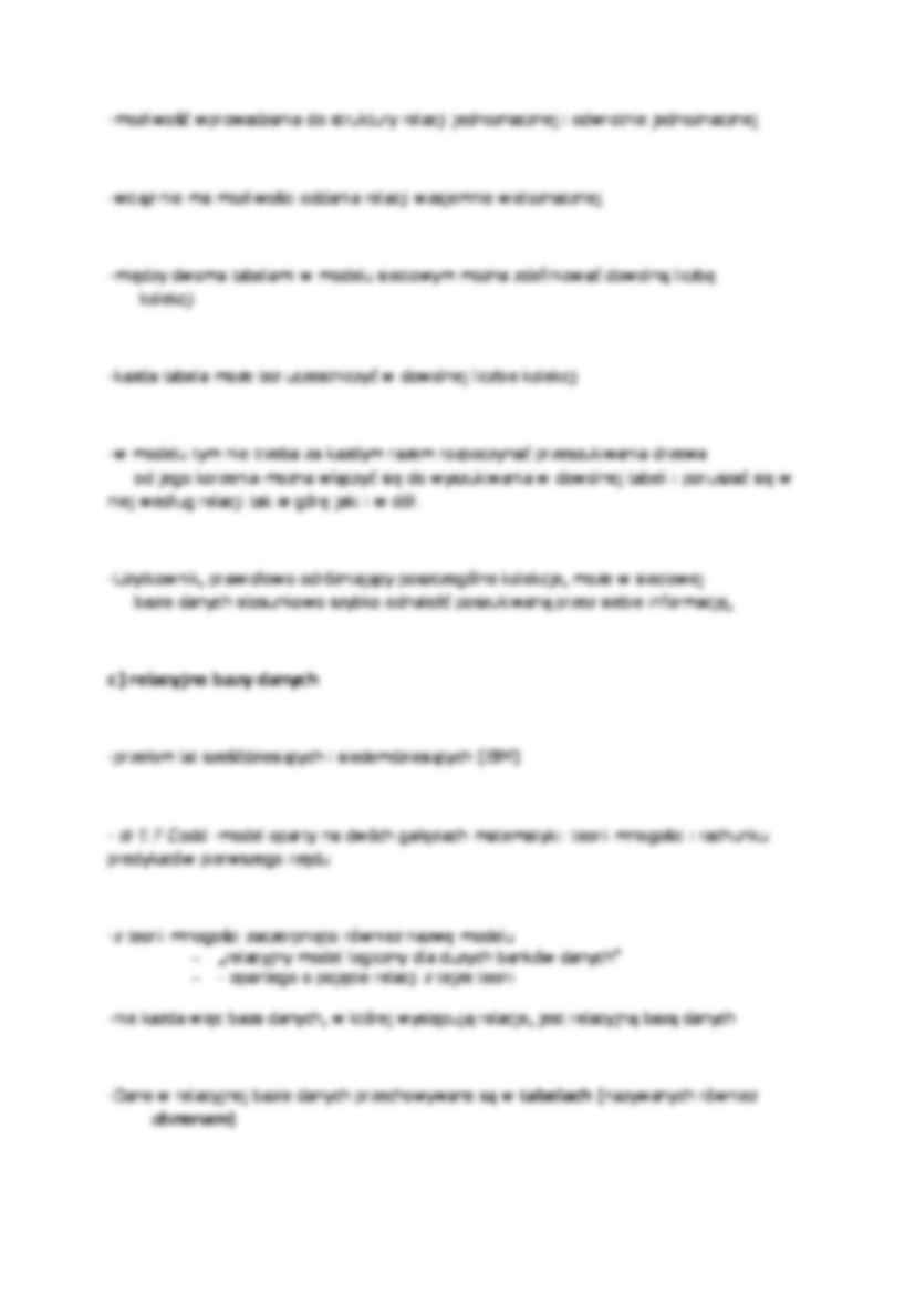 Modele baz danych - omówienie - strona 2