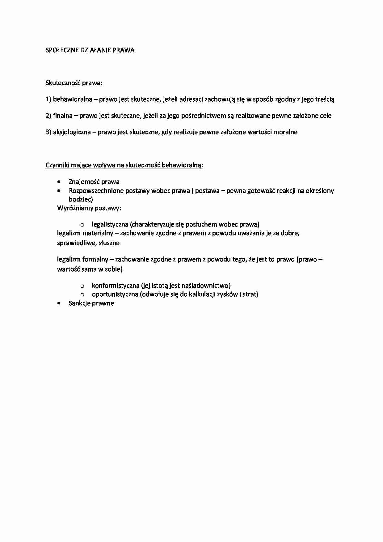 Społeczne działania prawne - omówienie - strona 1