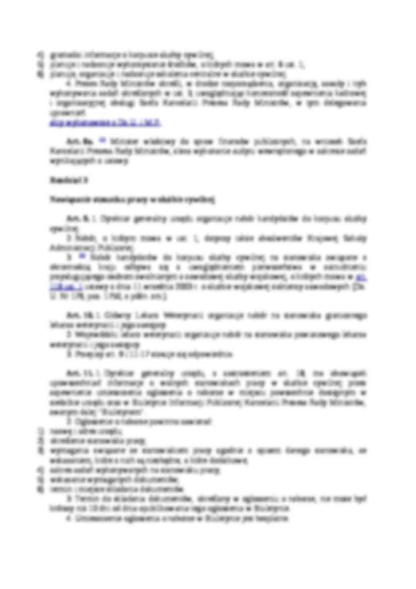 Ustawa o służbie cywilnej - omówienie - strona 3