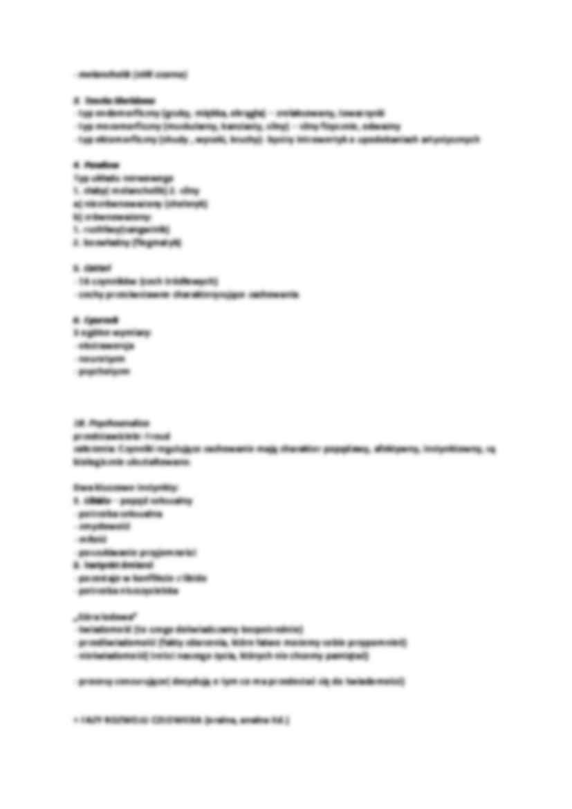 Psychologia ogólna - egzamin(sem. I) - strona 3