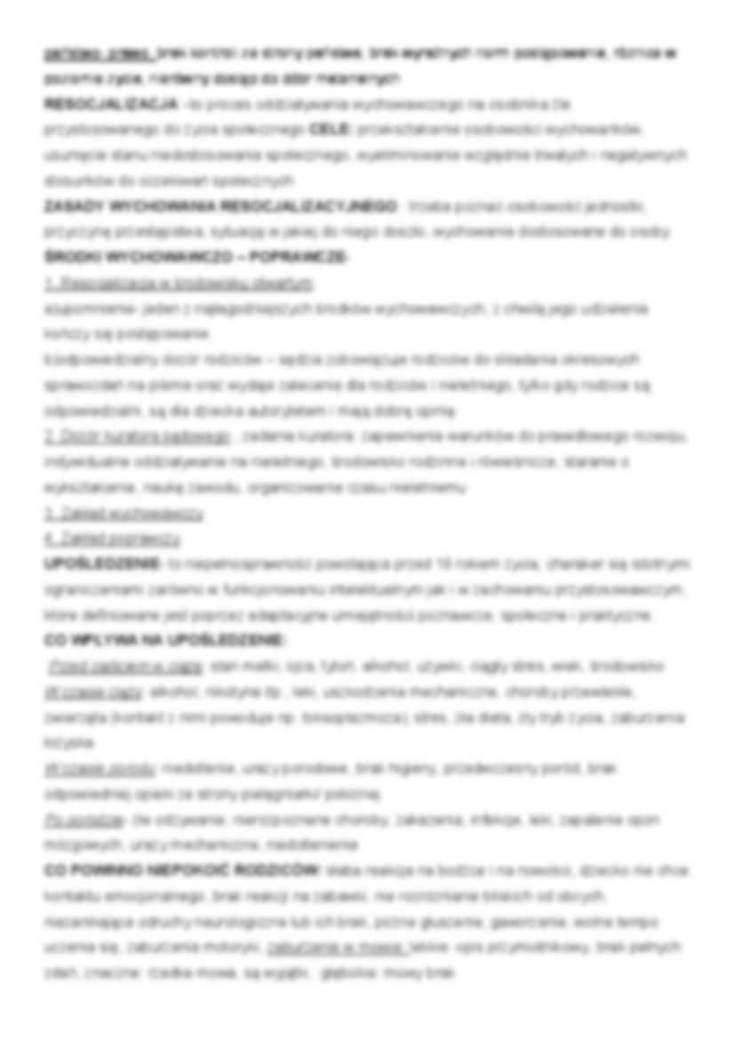 Pedagogika socjalna - materiał na zaliczenie, (sem. II) - strona 2