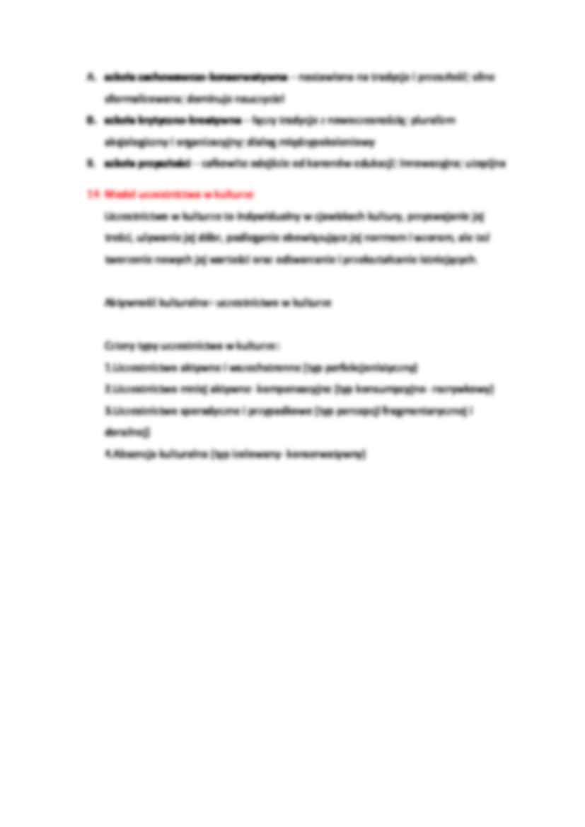 Edukacja kulturalna w szkole - omówienie(sem. IV) - strona 2
