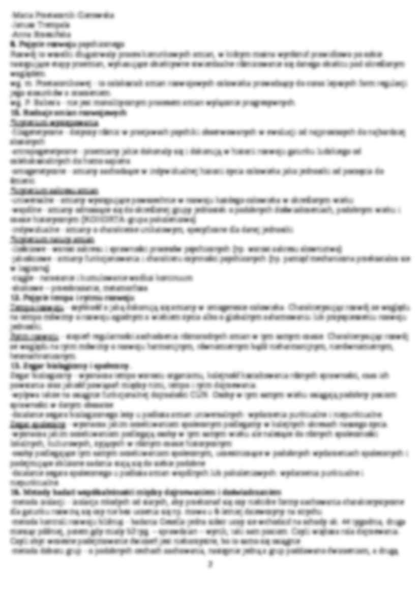 Psychologia rozwojowa - omówienie(sem. II) - strona 2