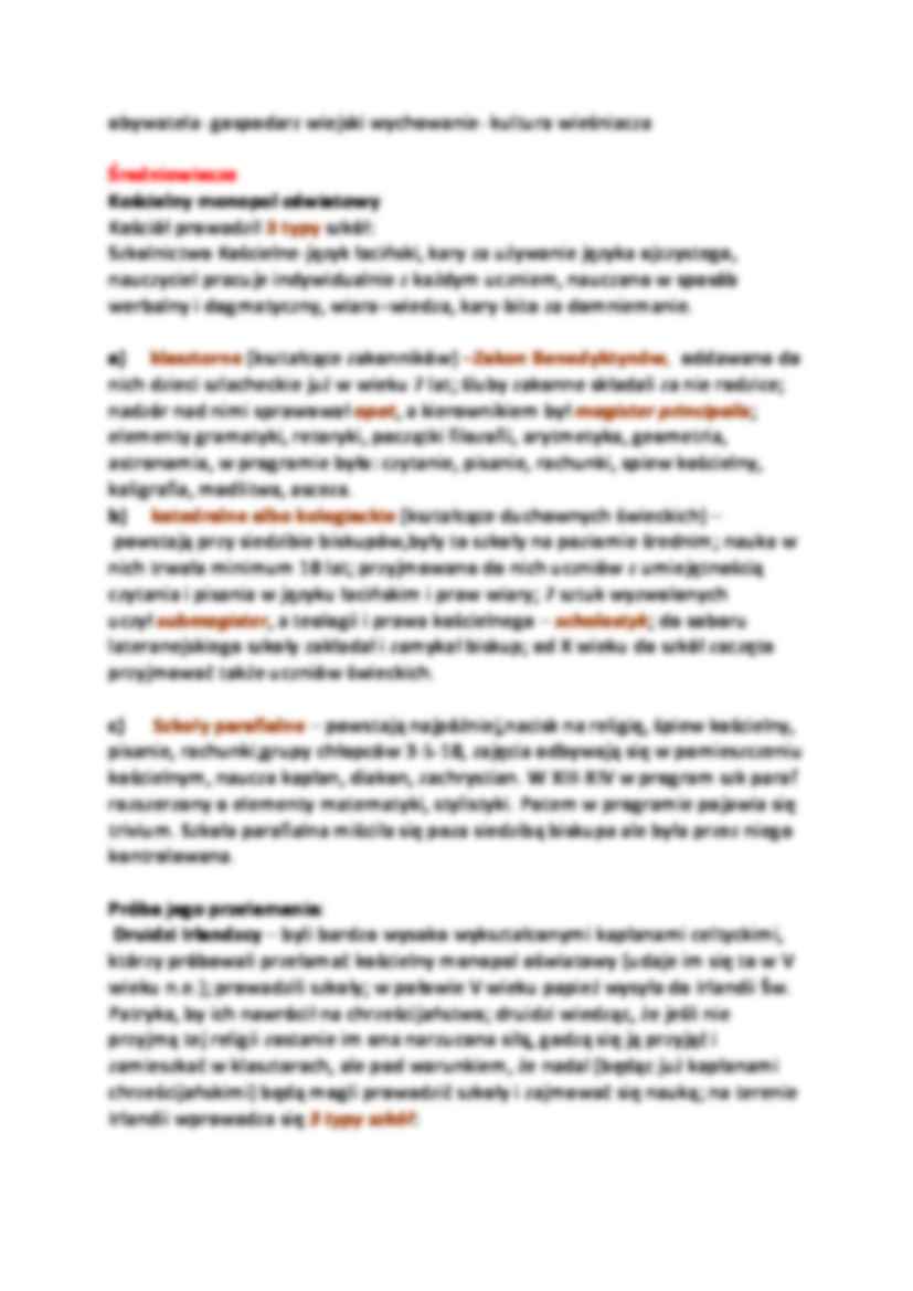 Historia myśli pedagogicznej(sem. II) - strona 3