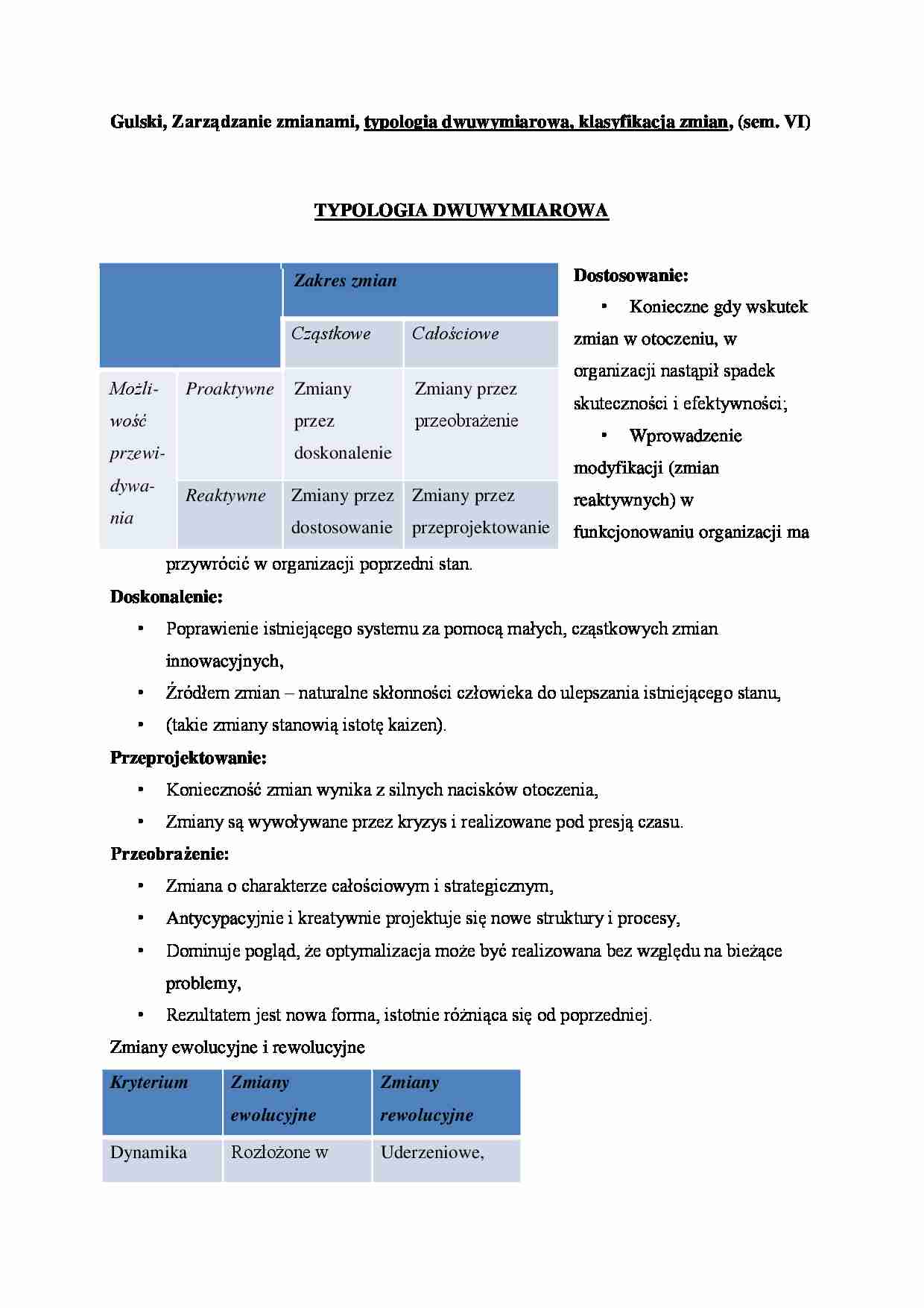 Typologia dwuwymiarowa - wykład (sem. VI) - strona 1