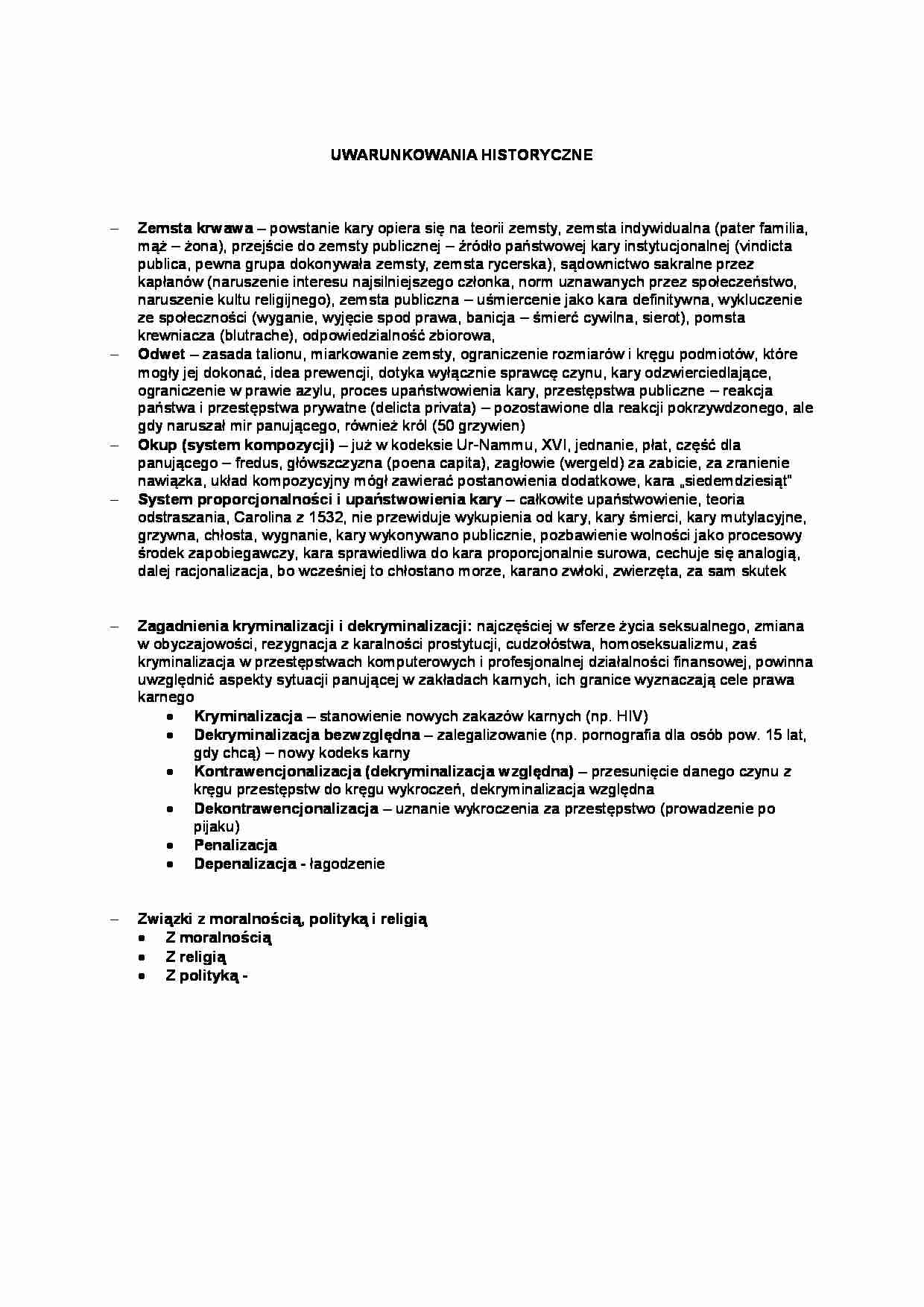 Uwarunkowania historyczne - omówienie (Isem) - strona 1