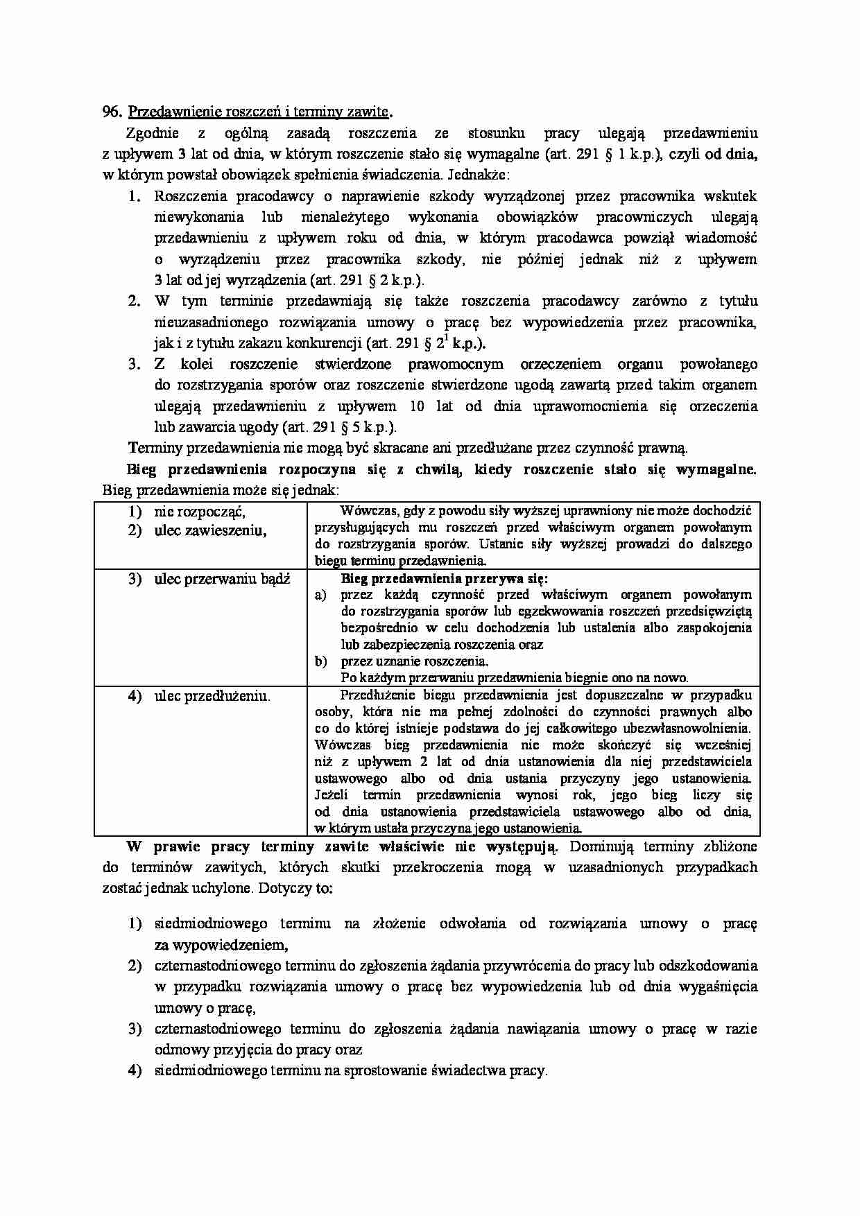 Przedawnienie roszczeń - omówienie  - strona 1