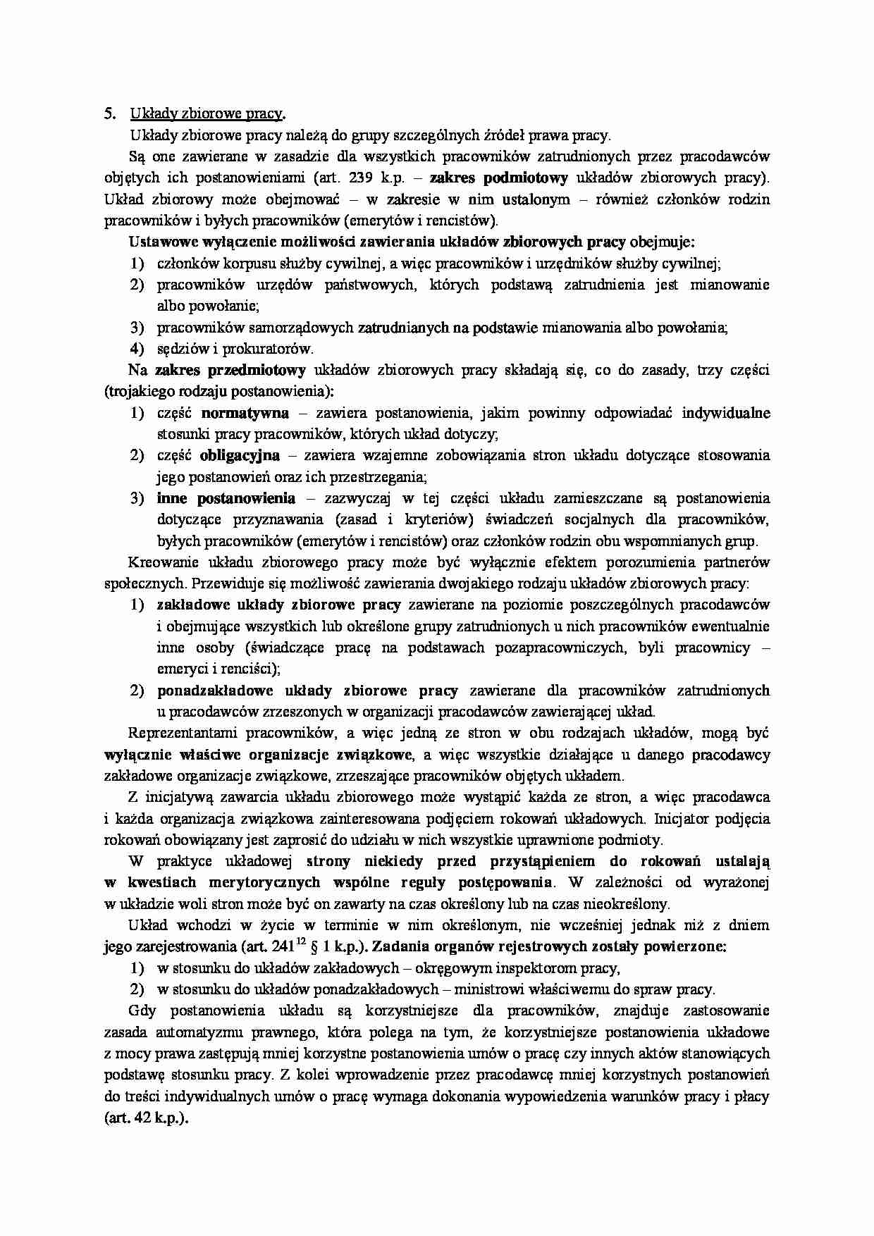 Układy zbiorowe - omówienie  - strona 1