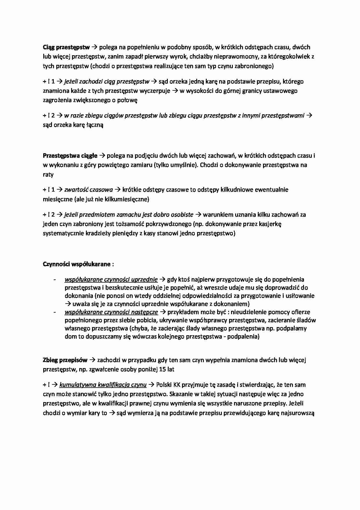 ciąg przestępstw - omówienie - strona 1