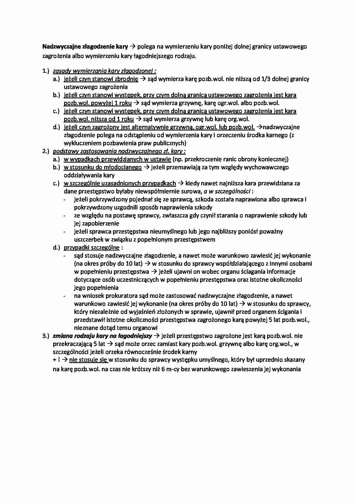 nadzwyczajne złagodzenie kary - omówienie - strona 1