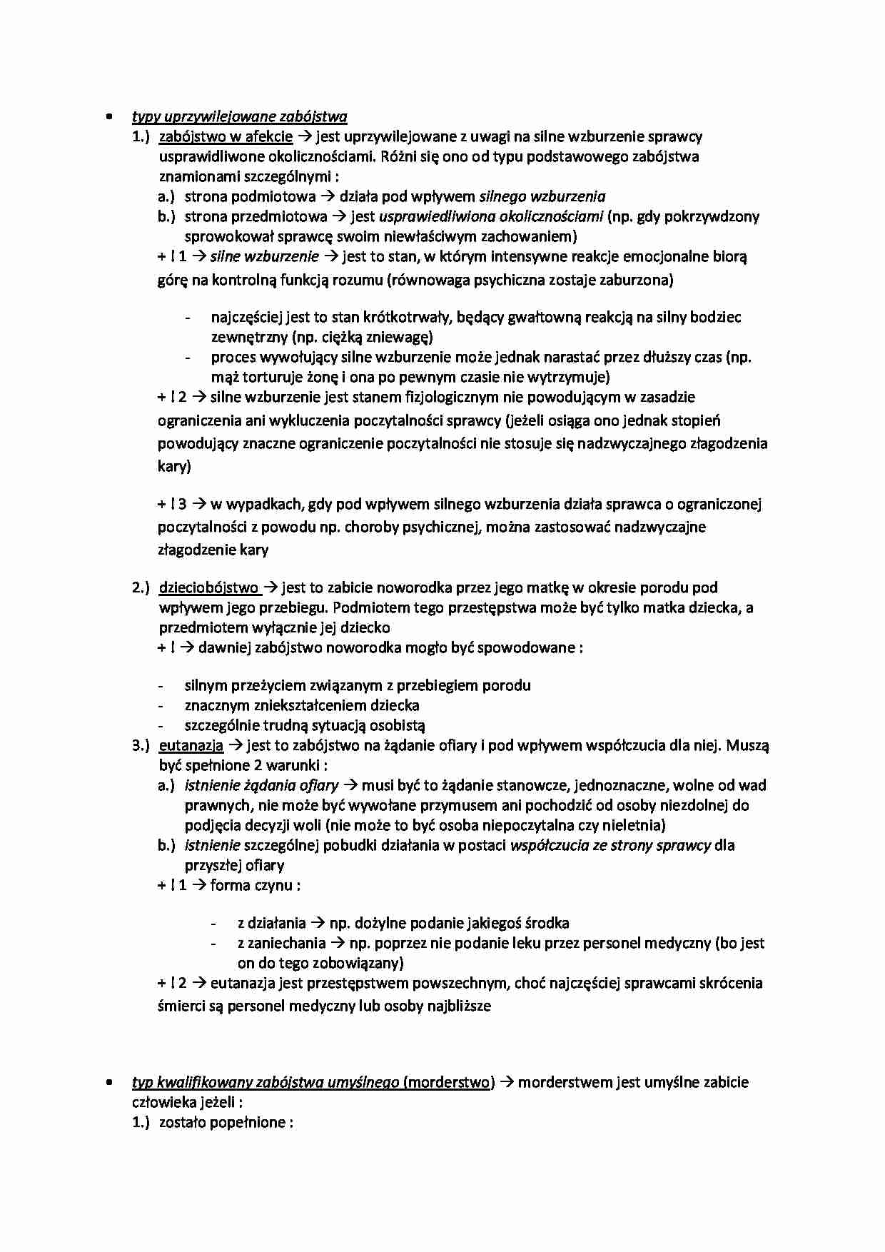 typy uprzywilejowane zabójstwa(Isem) - strona 1