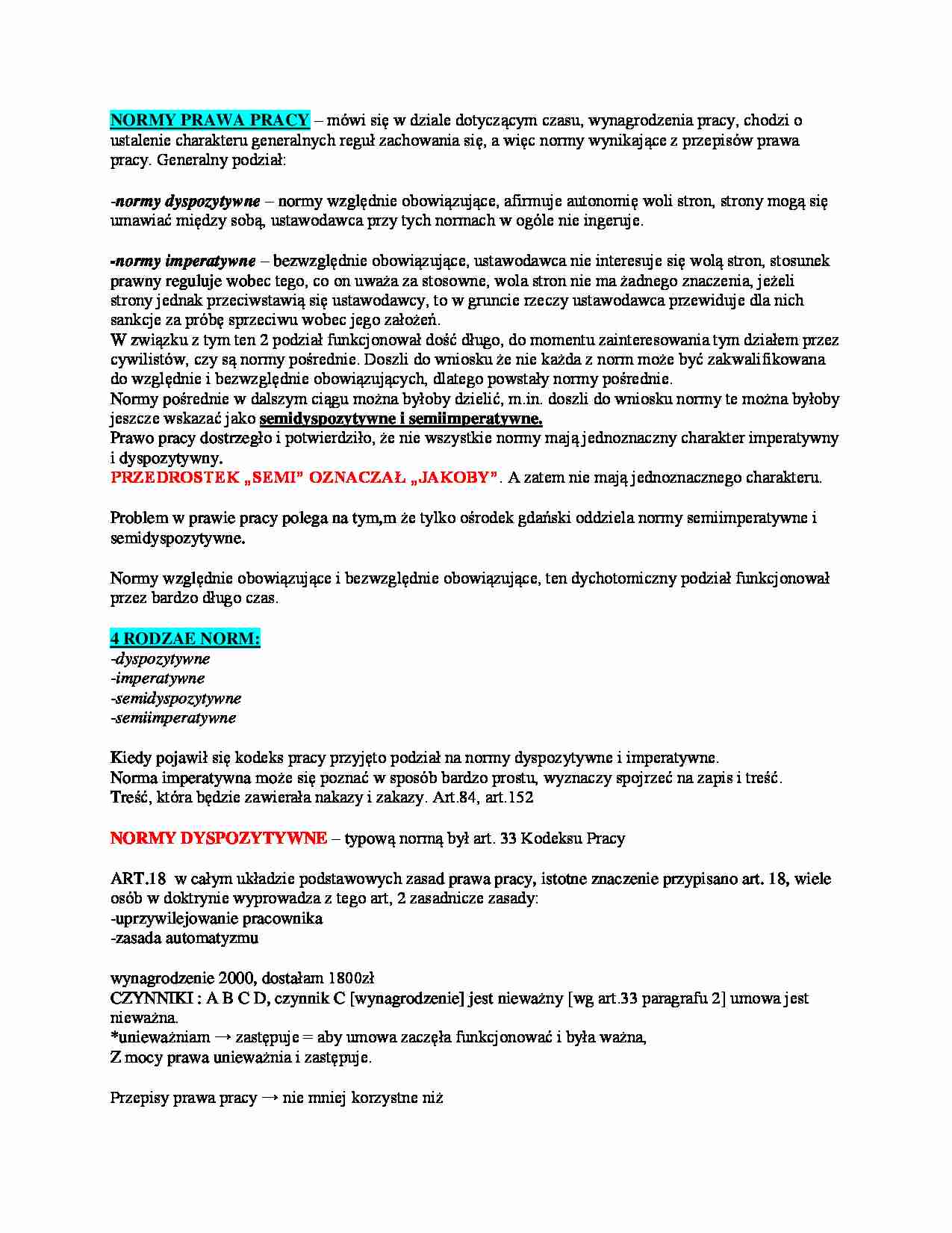 Normy prawa - omówienie(Isem) - strona 1