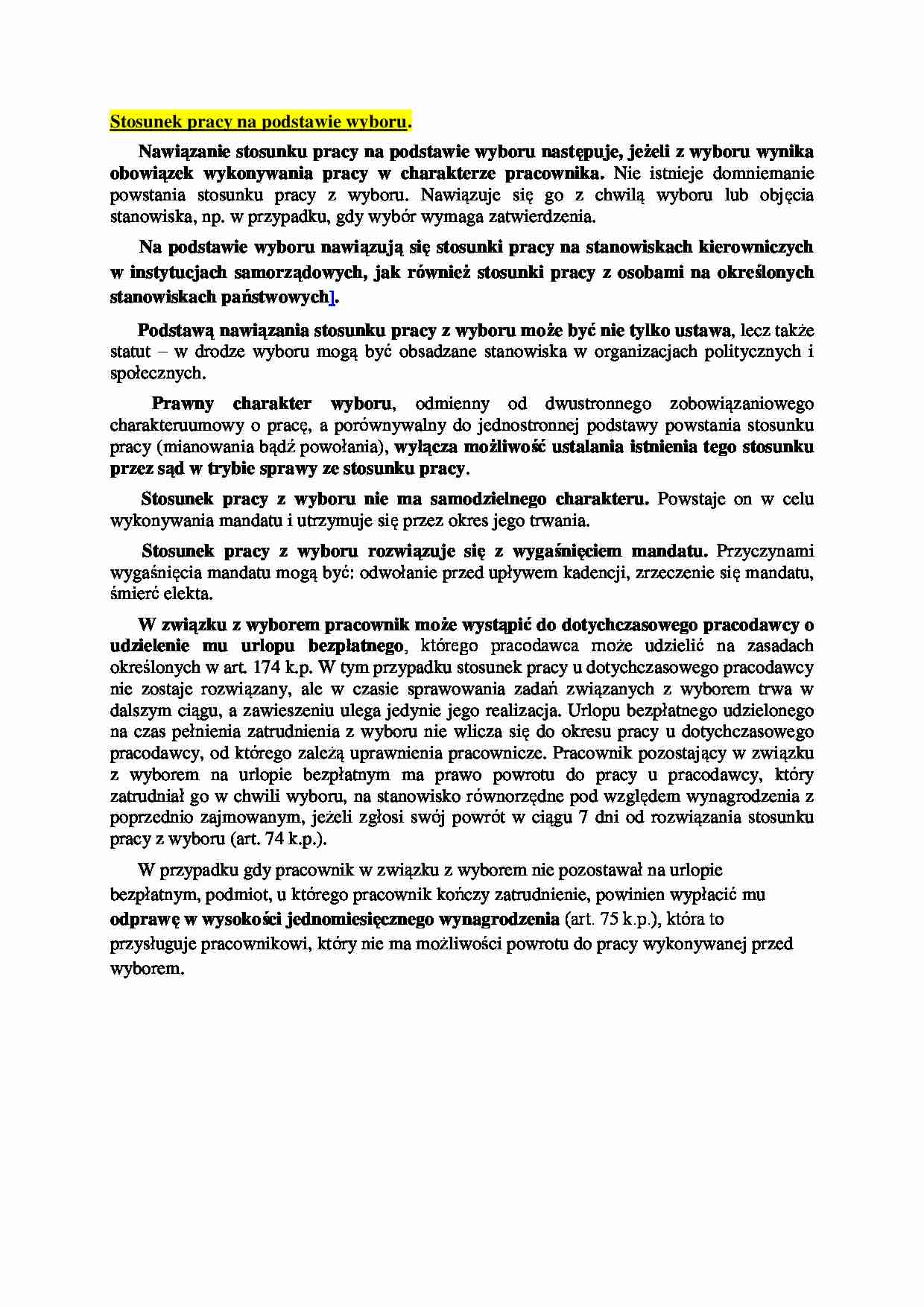 Stosunek pracy - omówienie - strona 1