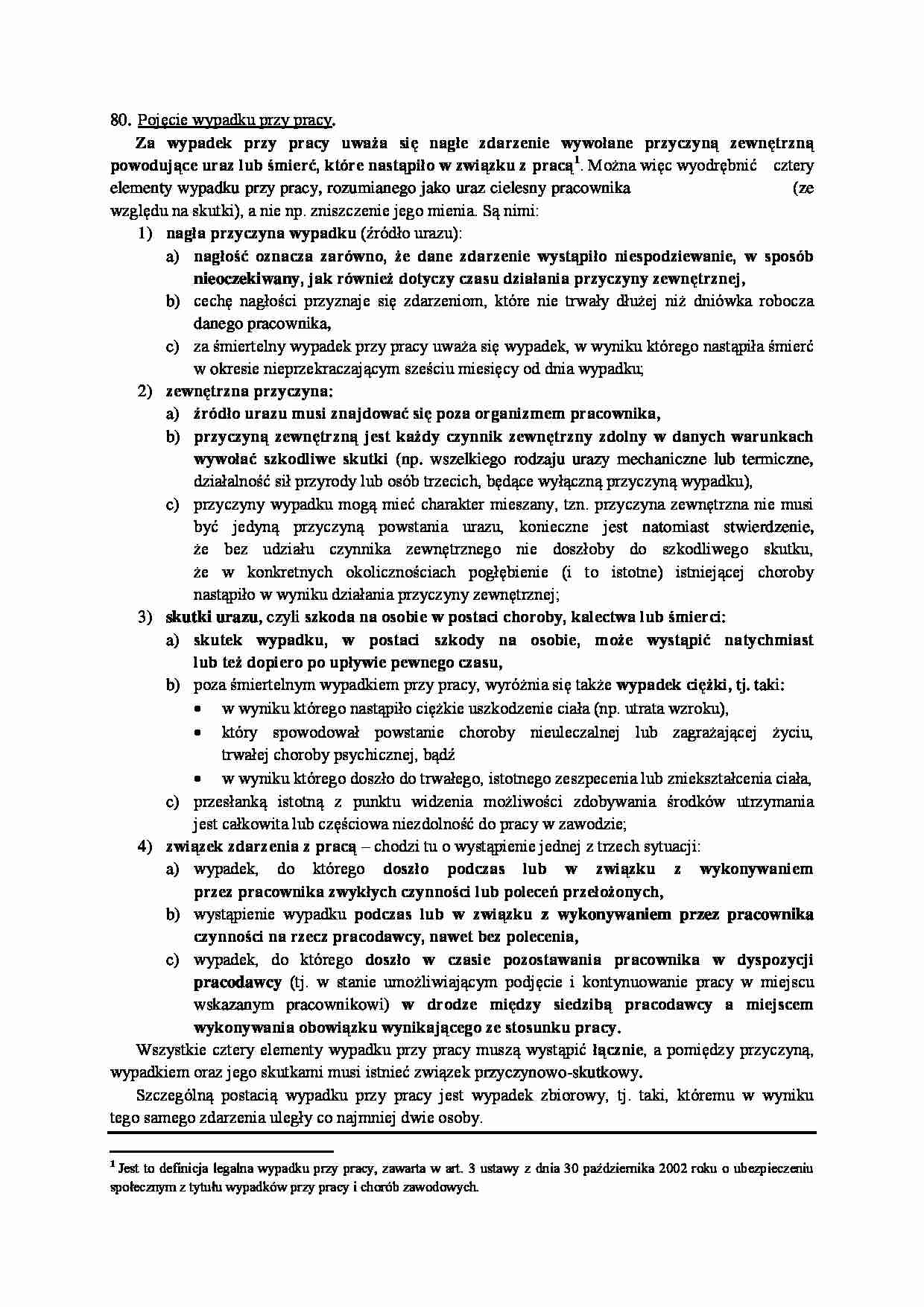 wypadek przy pracy - omówienie - strona 1