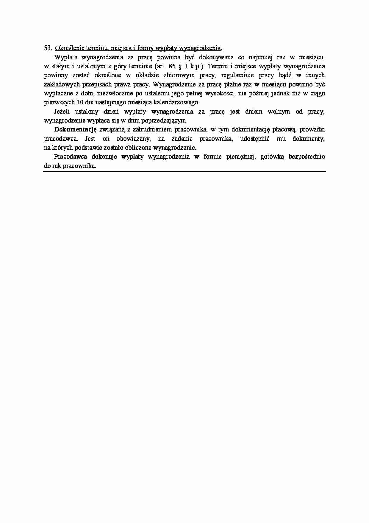 Wypłata wynagrodzenia - omówienie - strona 1