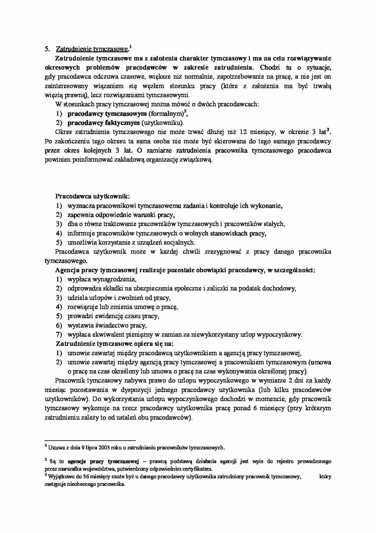 Zatrudnienie tymczasowe - omówienie - strona 1