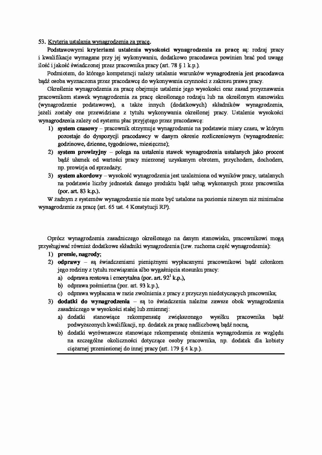 Ustalanie wynagrodzenia - omówienie - strona 1