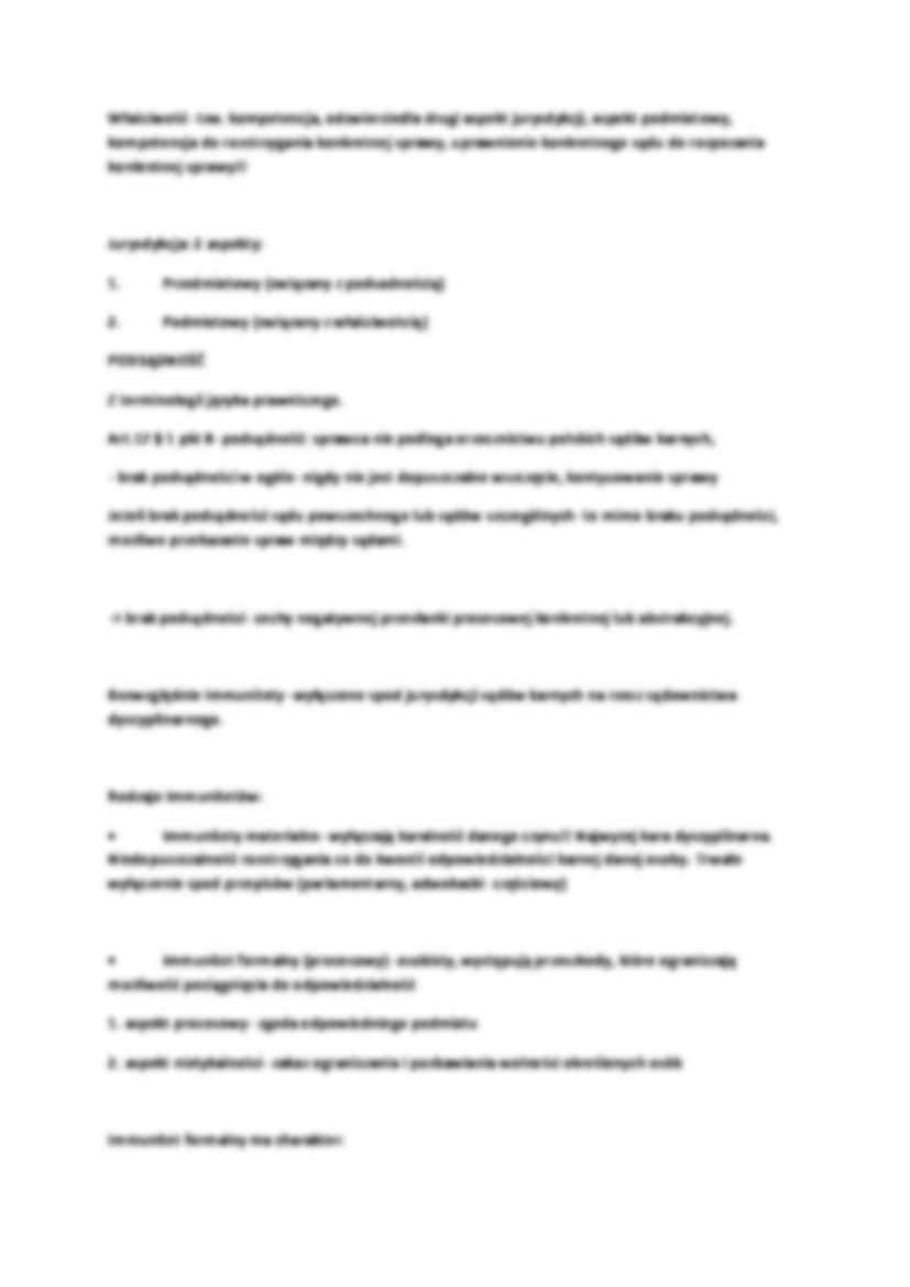 Warunki dopuszczalności procesu-opracowanie, V sem. - strona 2