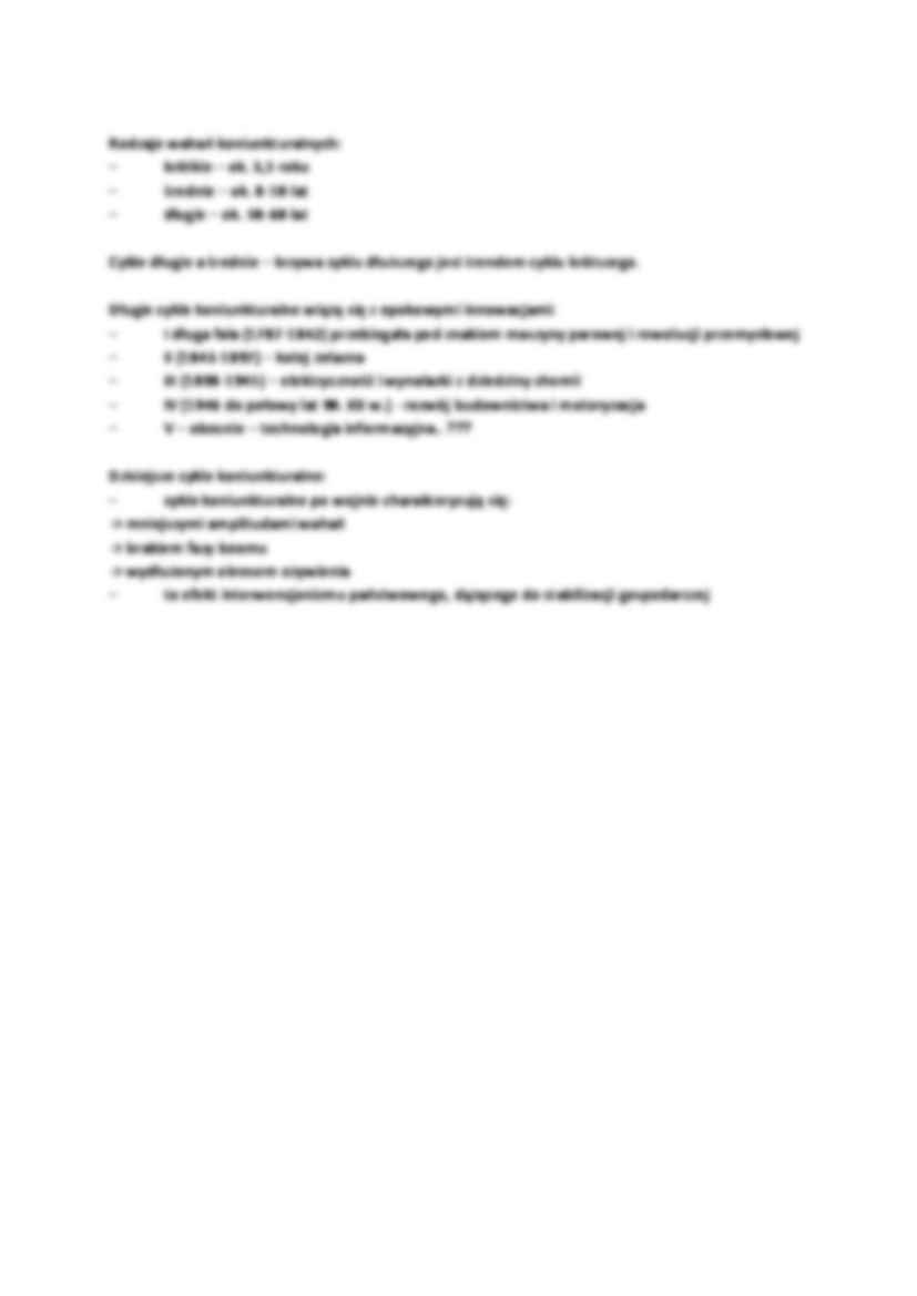  Cykle koniunkturalne-opracowanie, I sem - strona 2