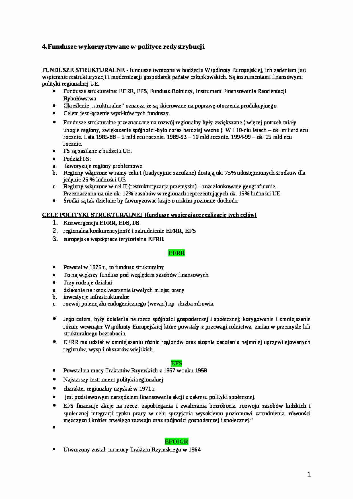 polityka redystrybucji - strona 1