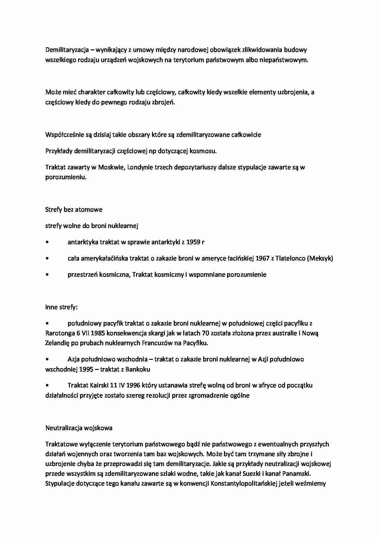 Międzynarodowe prawo publiczne-opracowanie, V sem - strona 1