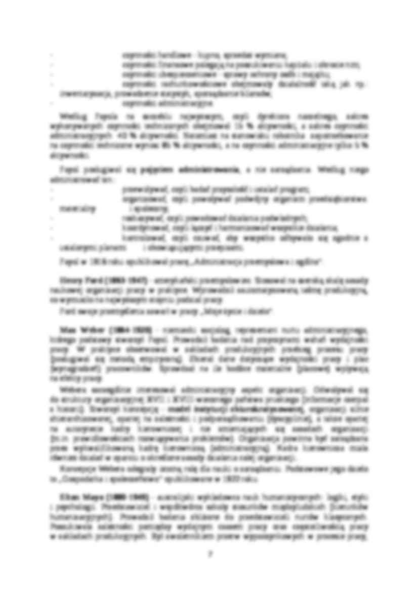 Twórcy nauki o zarządzaniu - wykład - strona 3