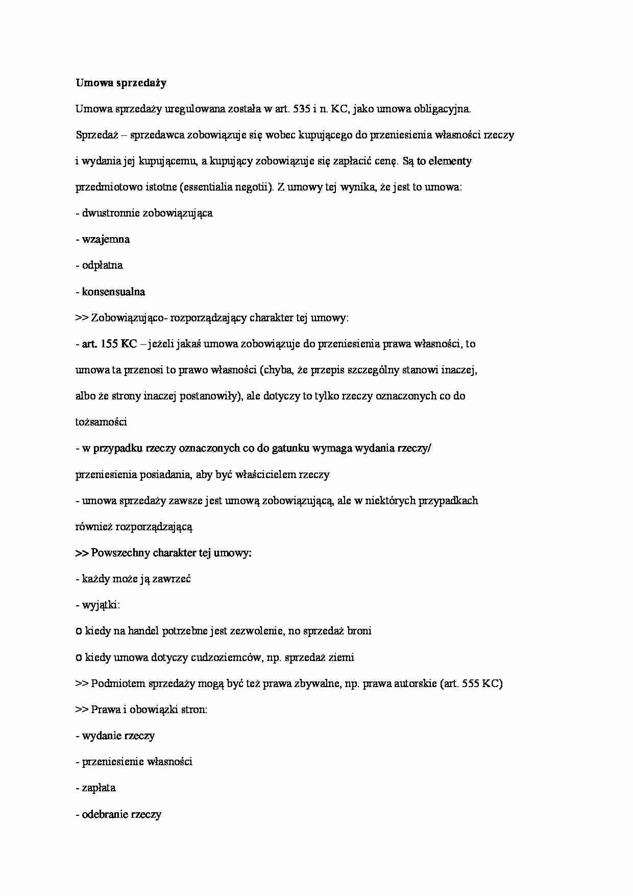 Wykład - sprzedaż (II sem) - strona 1