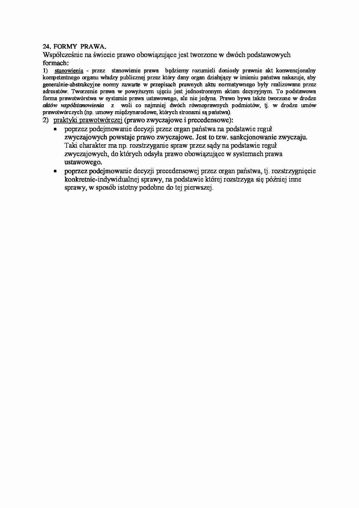 Wykład - formy prawa - strona 1