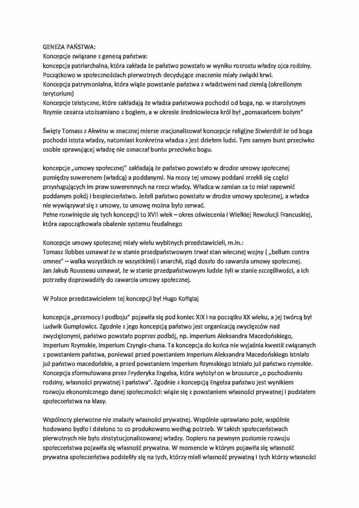 Wykład - geneza państwa - strona 1