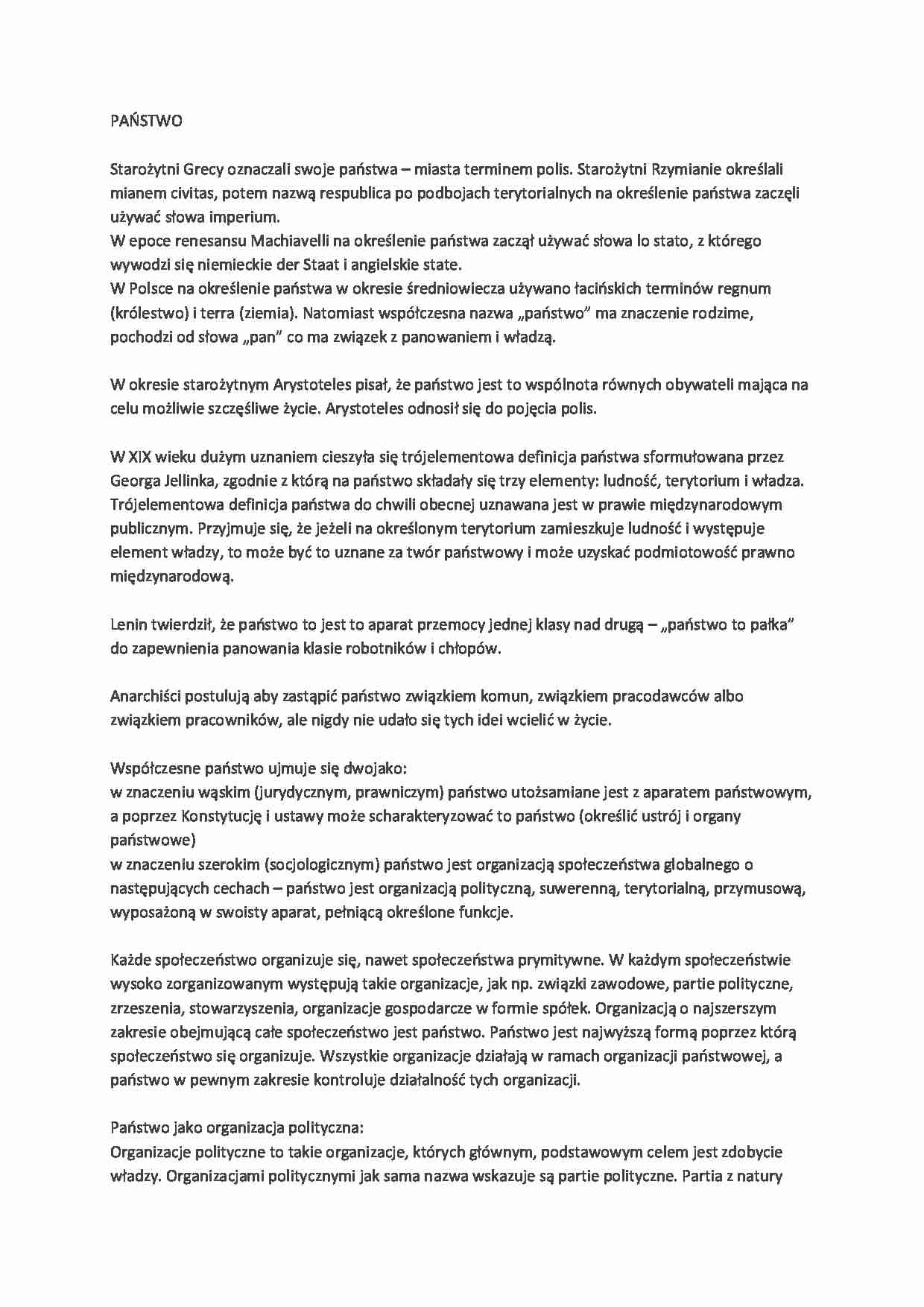 Wykład - państwo - strona 1