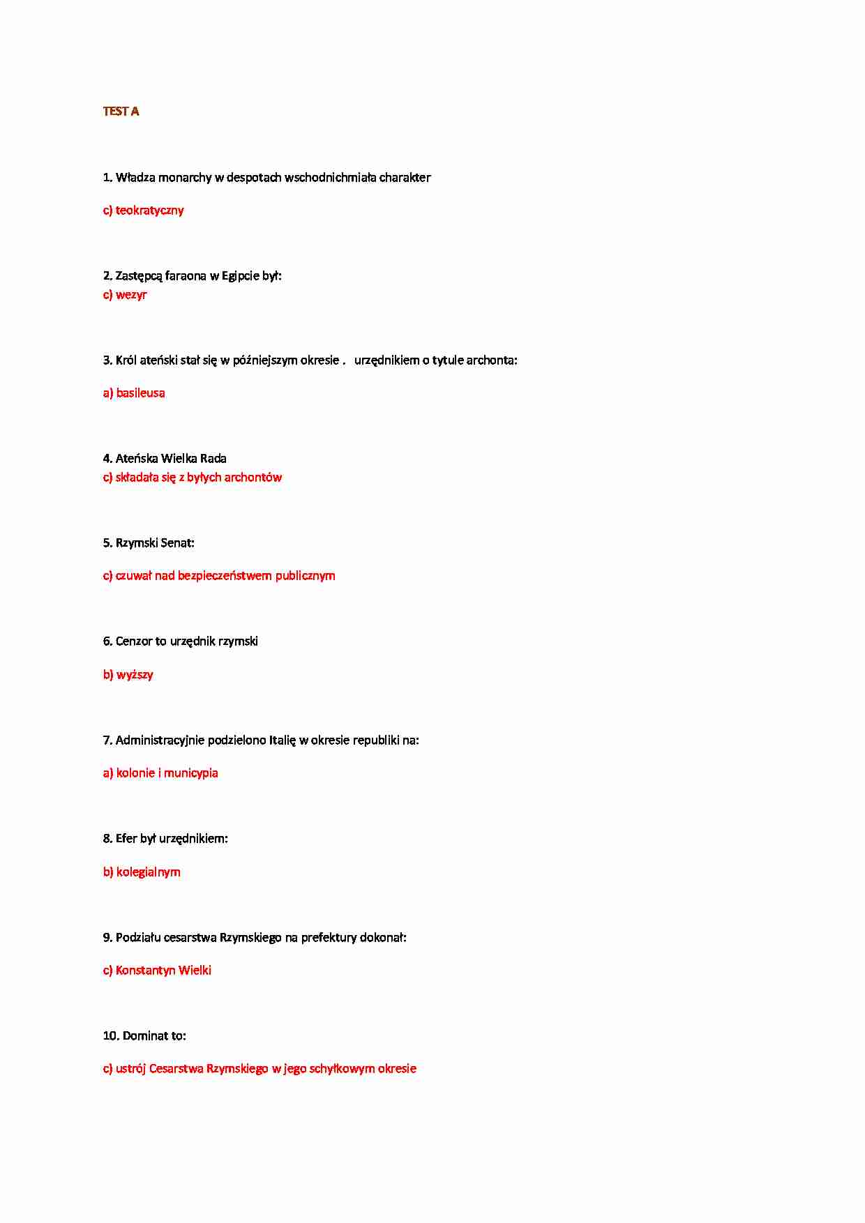 Test zamknięty - historia administracji - strona 1