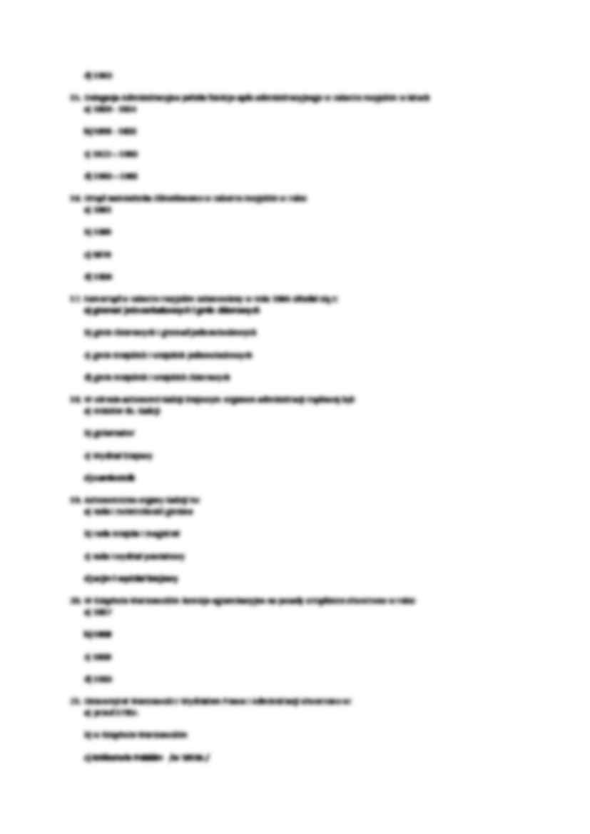Historia administracji - test - Szkoła Prawa - strona 3
