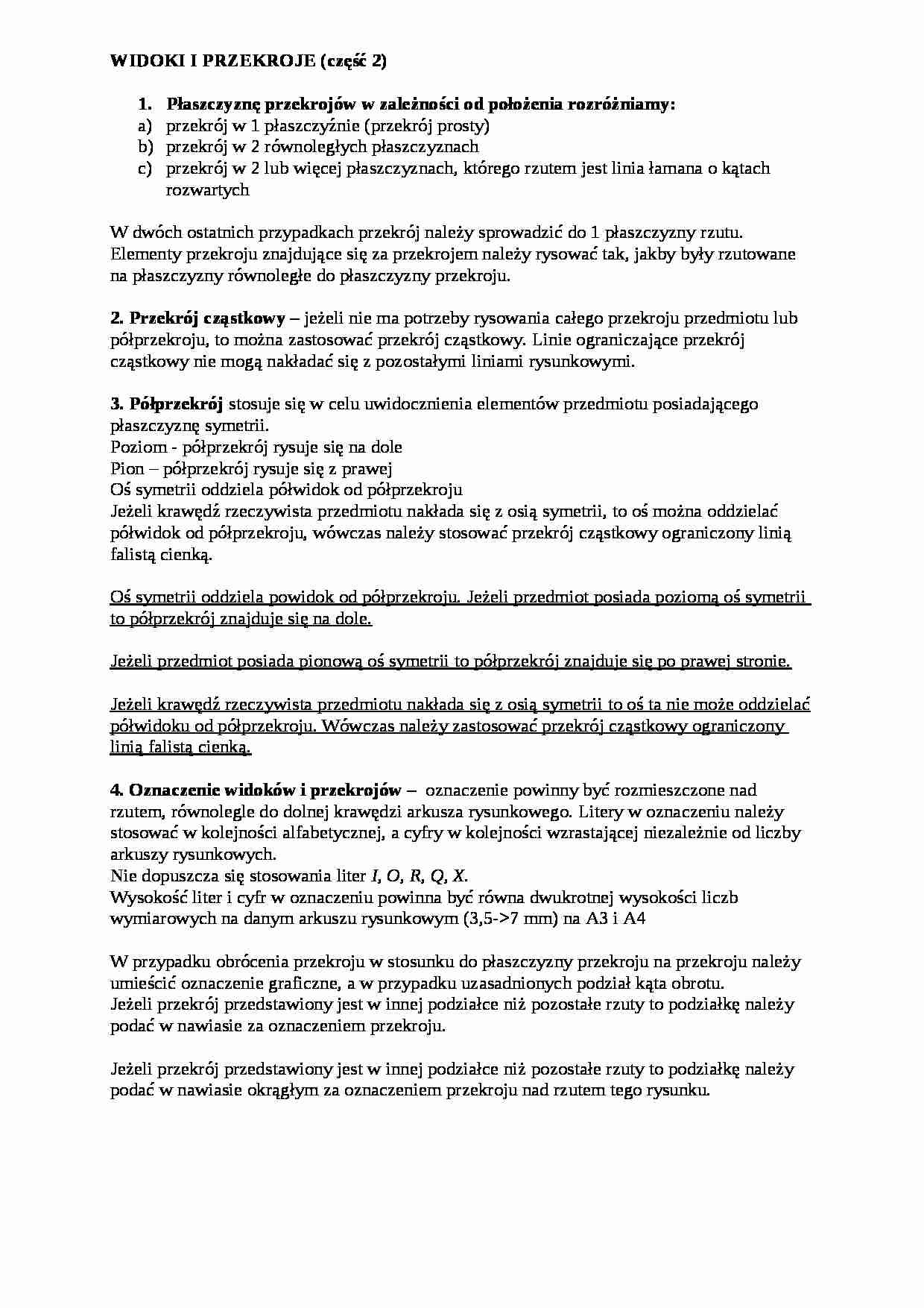 Widoki i przekroje cz2 (semestr IV) - strona 1