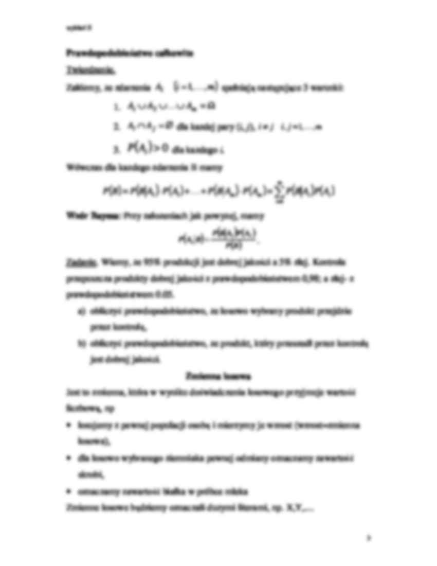rachunek prawdopodobieństwa (sem. IV) (9) - strona 3