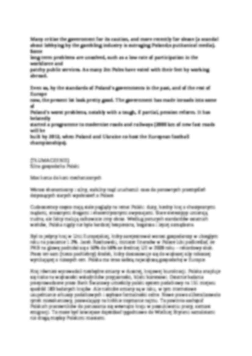 tekst fachowy towaroznawstwo- Polnad's strong economy (sem IV) - strona 2